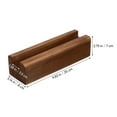 thumbnail image 4 of Minkissy 1Set Full Length Standing Mirror Support Light Brown Rectangular Design for Homeowners, 4 of 7