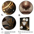 thumbnail image 3 of DESIGN ART Designart "Gold Crystal Female Portrait I" Modern Woman Canvas Wall Art 24 in. wide x 32 in. high, 3 of 5