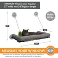 thumbnail image 6 of K&H Pet Products EZ Mount Deluxe Bolstered Window Kitty Sill Cat Perch with Cat Grass Grow Station Gray 23 X 12 Inches, 6 of 13