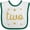 White and Green, variant on Inktastic 2nd Birthday Gold Two Boys or Girls Baby Bib