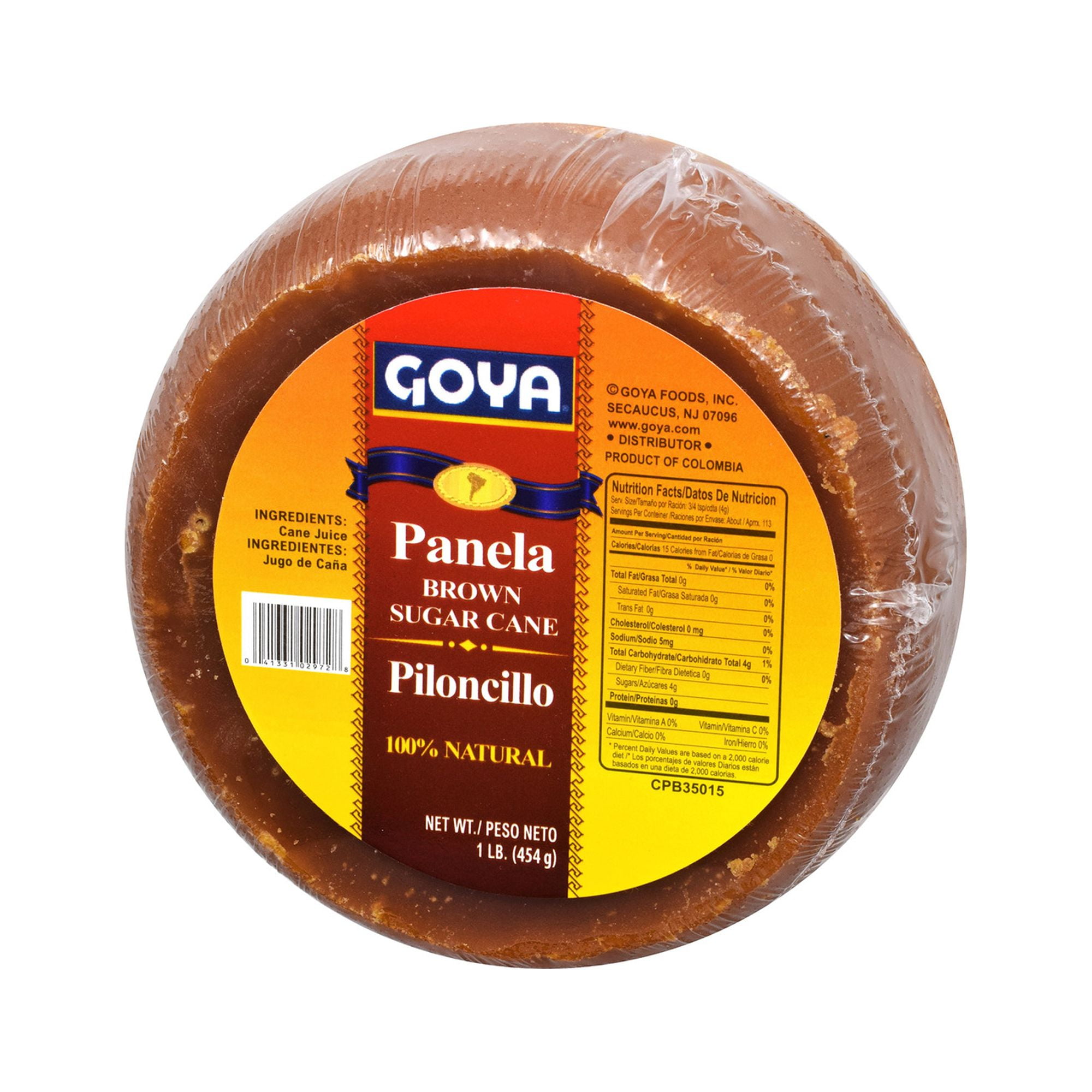 Goya Foods Panela Brown Sugar Cane, 16 Ounce (Pack of 6)