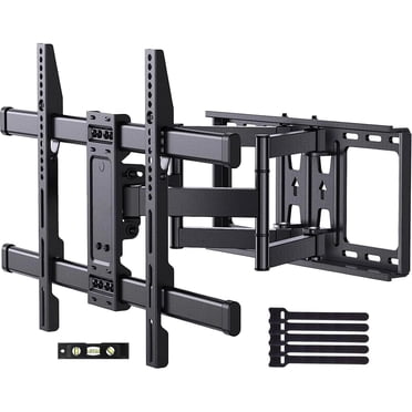 MountFTV Full Motion TV Wall Mount Bracket for 37"-90" TVs, Holds up to 132 lbs, Max 600x400mm, Fits 8″/12″/16″ Wood Studs