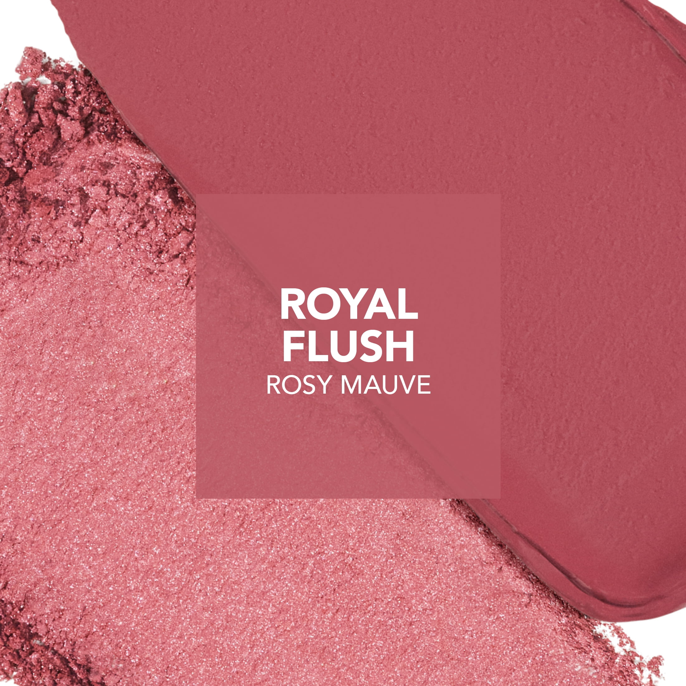 Hard Candy Blush On Lock Cream & Powder Blush Duo, Royal Flush, Rosy Mauve, 0.35 oz