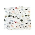 thumbnail image 3 of Red Rovr 100% Organic Cotton Muslin Swaddle Infant Blanket 2 Pk, Unisex, Family Farm, 3 of 5