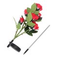 thumbnail image 4 of Shisuyan 1Pc Solar Energy Light LED 6 Heads Imitation Rose Flower Floor Insert Light, 4 of 8