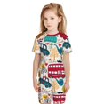 thumbnail image 5 of Balery London Symbols Conjunto de Pijama Infantil de Manga Corta con Estampado – Ropa de Dormir de Algodón Suave-3X-Large, 5 of 5
