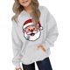 thumbnail image 5 of Sudadera con capucha para niñas y niños, sudadera de manga larga con cuello redondo y estampado de moda, jersey con bolsillo, sudadera de poliéster para niñas, 5 of 8