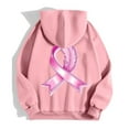 thumbnail image 6 of Shadoumai Womens Breast Cancer Awareness Hoodies Full Zip Up Jacket Ribbon Graphic Oversized Sweatshirt Jackets Fall Winter Clothes, 6 of 6