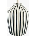 thumbnail image 3 of Livabliss Table Lamps, 22" Stratos Rustic Bedside Nightstand Table Lamp for Bedroom Living Room Office, Dark Blue Body with White Shade (22"H x 15"W x 15"D), 3 of 6
