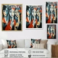 thumbnail image 4 of Designart "Les Demoiselles d Avignon A Masterpiece Unveiled II" Portrait Floater Framed Wall Art Print, 4 of 7