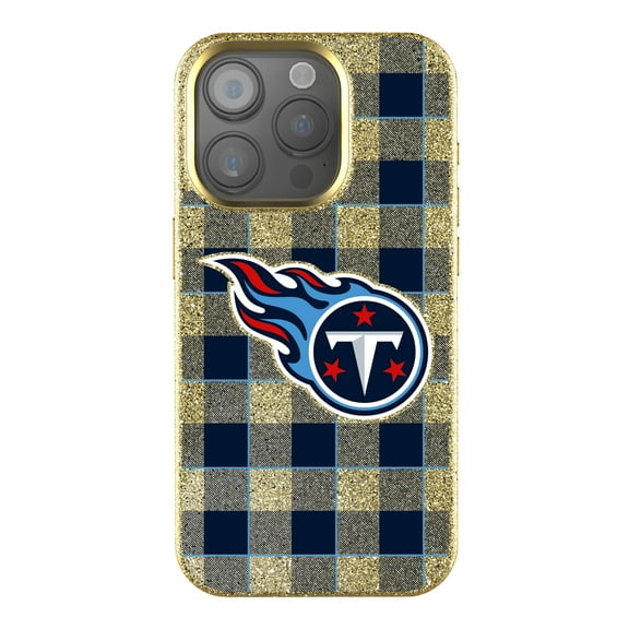 Keyscaper Tennessee Titans Plaid Bling iPhone Case