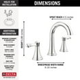 thumbnail image 7 of Delta 35897Lf Esato 1.2 GPM Two Handle Wisespread Bathroom Faucet - Black, 7 of 7