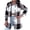 Black, variant on Homenesgenics Womens Coats and Jackets Warm Women Plaid Lapel Woolen Button Up Pocketed Long Sleeve Shirt Coat Jacket Outwear
