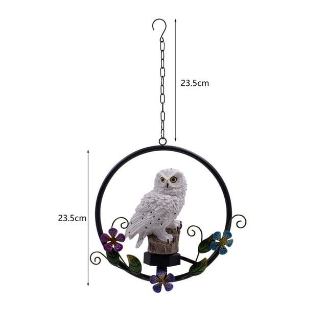 Lámpara De Araña Led Con Luz Solar De Búho, Lámpara Colgante De Energía Solar Impermeable Para Jardín, Camino De Césped Al Aire Libre, Decoración De Patio, Regalo De Inauguración De La Casa Yuarrent HA020704-00