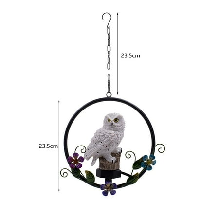 

Solar Owl Light LED Chandelier Waterproof Garden Solar Power Hanging Lamp for Outdoor Lawn Pathway Yard Decor Housewarming Gift