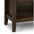 thumbnail image 6 of Amherst Solid Wood Bedside Table in Russet Brown - 24"W, 2-Drawer Nightstand with Storage, Perfect for Bedroom, Living Room, Condo, 6 of 9