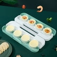 thumbnail image 6 of Dumpling Maker Press, Dumpling Wrappers Mould Kitchen Tool Featuring Easy-Use Design for Homemade Dumplings and Potstickers, Reusable and Durable Cooking Accessory Blahzhy | Green, 6 of 8