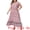 Pink, variant on DARING DIVA Plus Size Floral Ruffle Sleeve Beach Boho Maxi Dress 1X Red