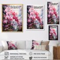 thumbnail image 4 of Designart "pasture Delicate Orchid Oasis II" Floral & Botanical Floater Framed Wall Art Living Room, 4 of 7