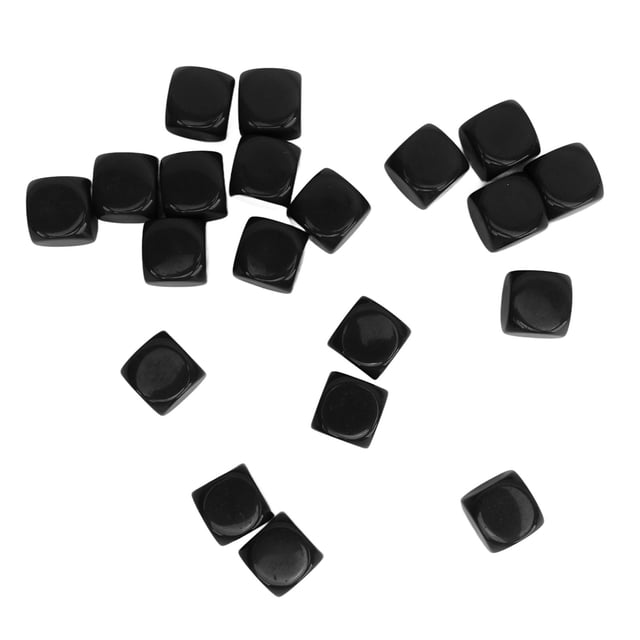 20pcs Round Corner Blank ,Round Corner Blank Plastic 16mm Teaching Toys for Board Games Party