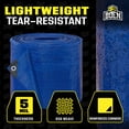 thumbnail image 2 of BOEN Multi-Purpose Poly Tarp, 8 ft x 10 ft, 5 Mil Thick, Blue, 2 of 8