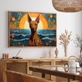 thumbnail image 5 of Thuan Pharaoh Hound Dog Art Print Canvas, Dog Canvas Wall Art Painting Decor, Dog Pop Art Home Decor Artwork For Bedroom Living Room Bathroom decor, 5 of 6