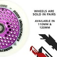 thumbnail image 2 of 110mm Honeycore Wheels - White/Purple, 2 of 6