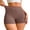 Brown, variant on MEICHEN Women's High Waisted Boxer Briefs with Letter Pactwork Solid Fashionable Casual No Show Underwear Summer Essentials Fall Fashion Clothing