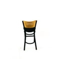 thumbnail image 4 of Jones River Series Barstool, Supports Up to 300 lb, 28.5" Seat Height, Black Seat, Natural Back, Bla | Bundle of 2, 4 of 4