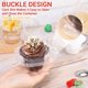 thumbnail image 5 of Cupcake Containers 100 Count, Plastic Mini Cake Boxes with High Dome Lids, Clear Single Cupcake Holders for Easy Transportation, Party Serving, Christmas, 5 of 5