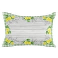 thumbnail image 7 of Rustic Watercolor Sketch Lemon Fruit Outdoor Pillow Covers Set of 2,Decorative Waterproof Throw Pillow Case,Green Lattice on Farm Wood Barn Cotton Linen Soft Cozy Cushion Pillowcases, 7 of 7