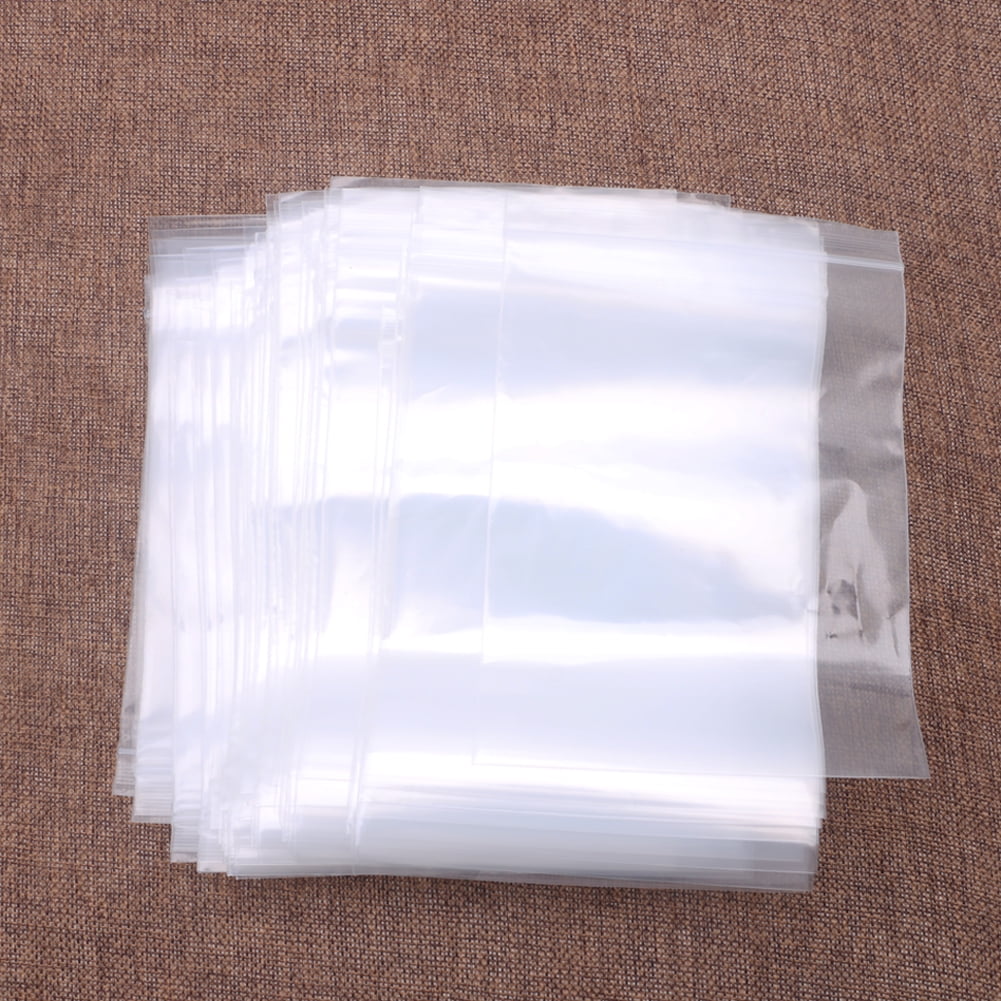 100* Plastic Clear Transparent OPP Self Adhesive Seal Bag Resealable Poly Bags 