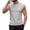 Gray, variant on Men's Solid Crew Neck Wide Shoulder Mesh Sleeveless Tank Top, Breathable Casual Summer Athletic Muscle Gym Vest Light Blue
