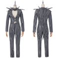 thumbnail image 2 of Disfraz de Jack Skellington de la película The Night para mujer, hombre y adulto, uniforme, chaqueta de rayas blancas y negras, pantalones y máscara para Halloween, 2 of 5