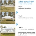 thumbnail image 5 of Zimtown 10'x 20' Canopy Tent Gazebo Patio Outdoor Party Wedding Tent with 6 Sidewalls White, 5 of 8