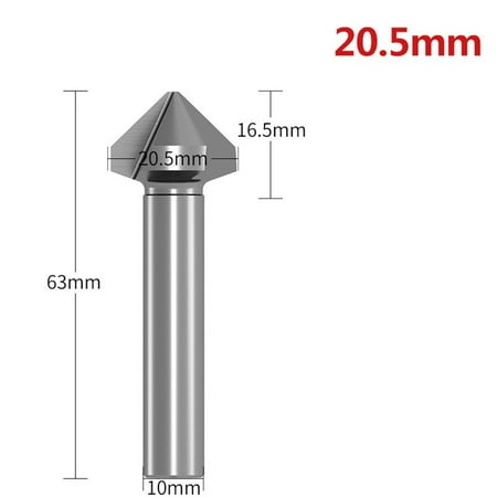 

GLFILL 4.5-50Mm 3 Flute 90 Degree Hss Countersink Chamfering Tool Drill Bits Chamfer