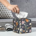 thumbnail image 6 of Tissue Wildflowers Box Cover Holder, Square by Xecao - Leather Decorative Organizer for Tabletop, Bathroom, Car, Office, 6 of 8