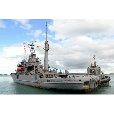 Military Sealift Command rescue and salvage ship USNS Safeguard Poster Print by Stocktrek