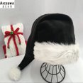 thumbnail image 5 of Black and White Fur Plush Hat for Adults and Children, Christmas Cap, Xmas Party, Home Decoration, High Quality, 5 of 5