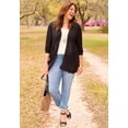 thumbnail image 2 of Catherines Women's Plus Size Mixed Stitch Pointelle Cardigan, 2 of 3
