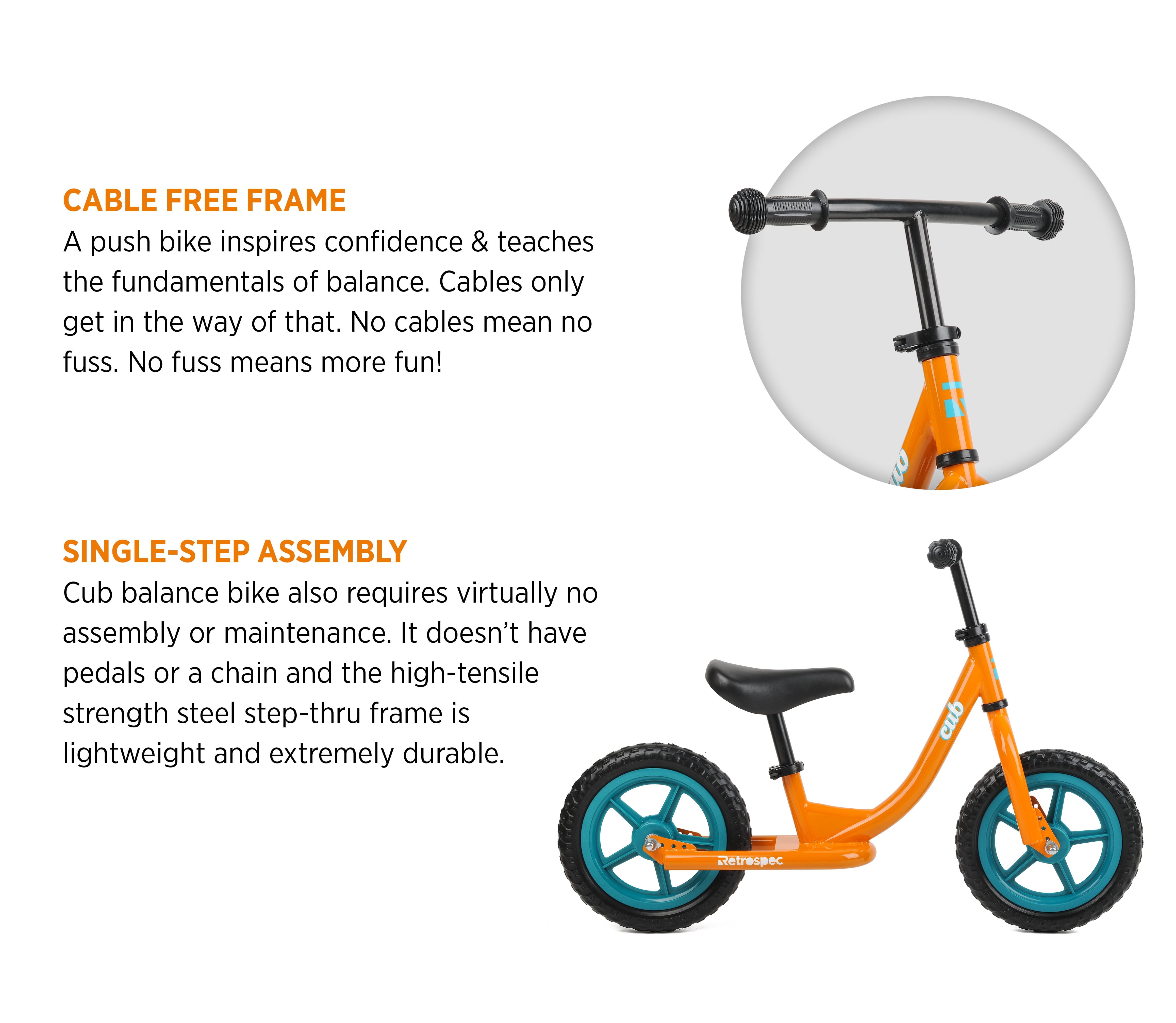 Retrospec Cub Kids Balance Bike No 