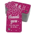 thumbnail image 1 of Inkdotpot Real Silver Foil ThankYou From The New Wedding Tags Favor Hang Paper Tags 100 Pack, 1 of 6