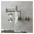 thumbnail image 1 of Brass Kitchen Sink Faucet Rotatable Folding Faucet With Two Joint Swing Arms Hot And Cold Mixer Sink Tap Wall Mounted ,Easy to Install, 1 of 6