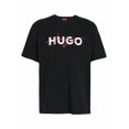 thumbnail image 1 of Camiseta de cuello redondo con estampado de letras HUGO de corte regular para hombre, camiseta informal de manga corta con cuello redondo para verano, top de moda para hombre para uso diario, estilo t, 1 of 6