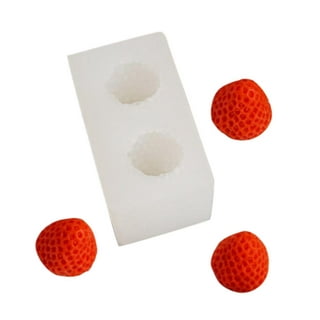 3D Fruit Strawberry Silicone Mold for Plaster Soap Wax Clay 