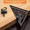 thumbnail image 2 of Stair Gauges For Framing Square, Non-slip Framing Square Stops With Rafter And Holder,for Circular Saw,jxlgv, 2 of 5
