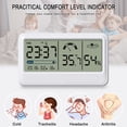 thumbnail image 1 of Amdohai Comfort Temperature and Humidity Clock Digital Hygrometer Indoor Thermometer Humidity Monitor Calendar Smart Home with LCD Screen, 1 of 6