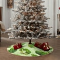 thumbnail image 5 of Daiia Broccoli 3 Drawing Merry Christmas Tree Skirt , Xmas Large Lace-up Tree Skirt, Santa Snowflakes Rustic Home Decorations New Year Party Farmhouse Decor-48", 5 of 7