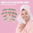 thumbnail image 3 of Coral Fleece Hair Drying Towel Dry Cap Adult Hair Drying Towel Lightweight Strong Absorbent Gray Pink, 3 of 7