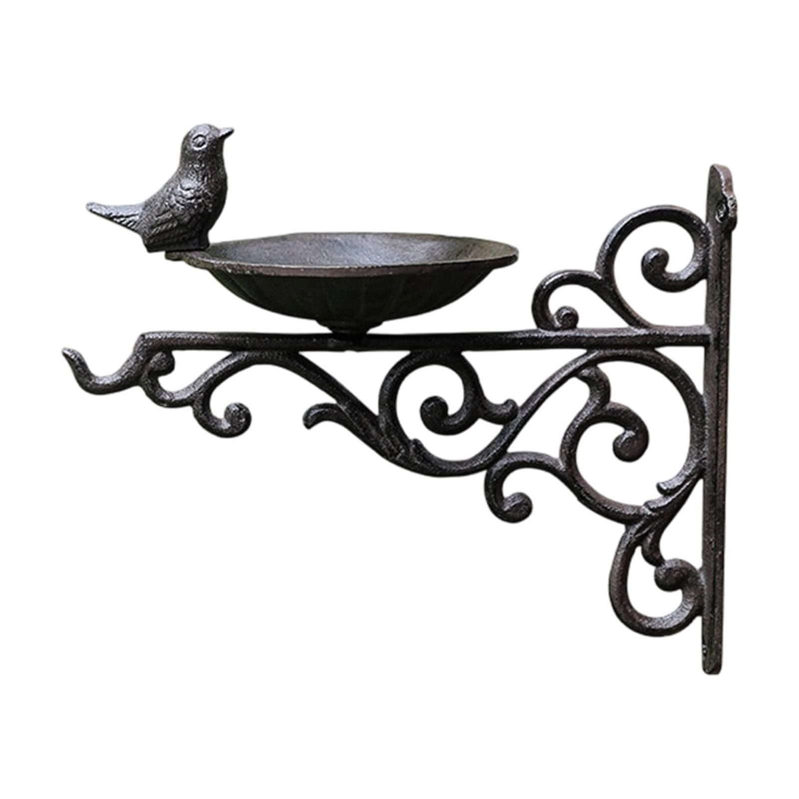 Hanging Bird Feeder,Vintage Cast Iron Hanging Wall-mounted Bird Feeder Patio Garden Outdoor Decoration for Small Birds Feeding Vibrantes Lifes